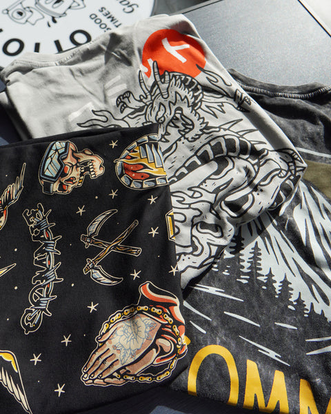 Finished custom t-shirt from Otto Print's pre-sale platform, ready for buyers.