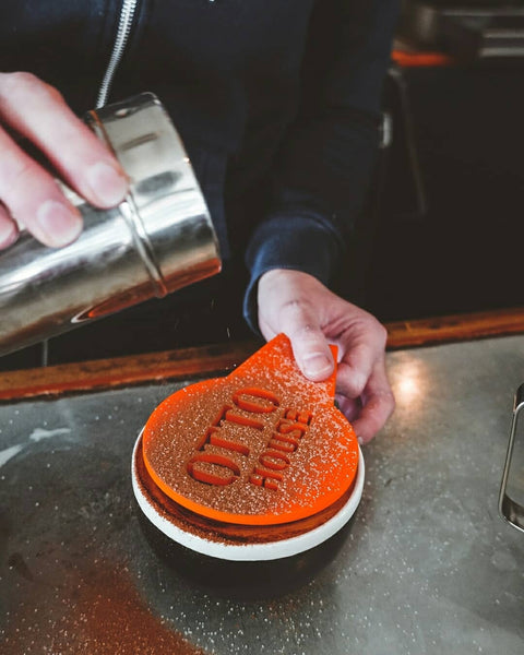 Otto Coffee – Stencil Writing Design for Unique Branding and Café Aesthetic
