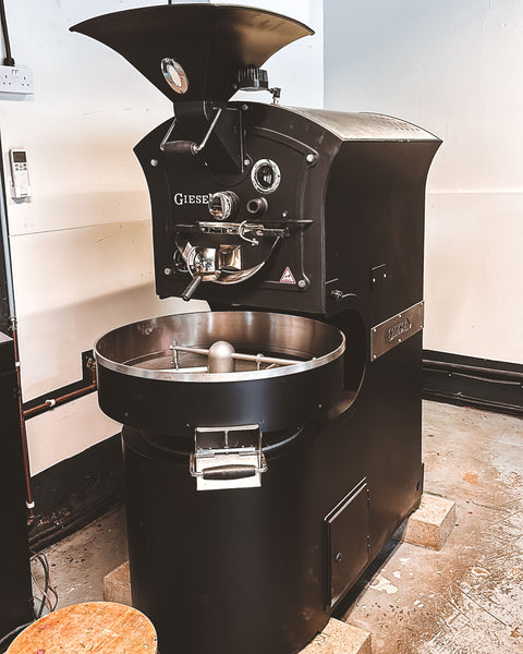 Expertly roasted coffee beans with our Giesen Roaster, ensuring rich flavour and consistency.