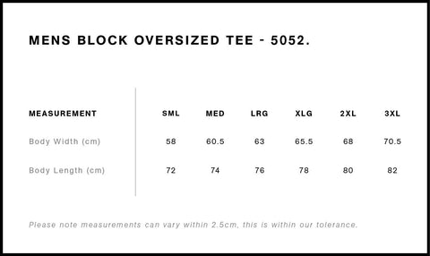 BLOCK // Oversized Fit 200GSM - OTTO HOUSET-shirts