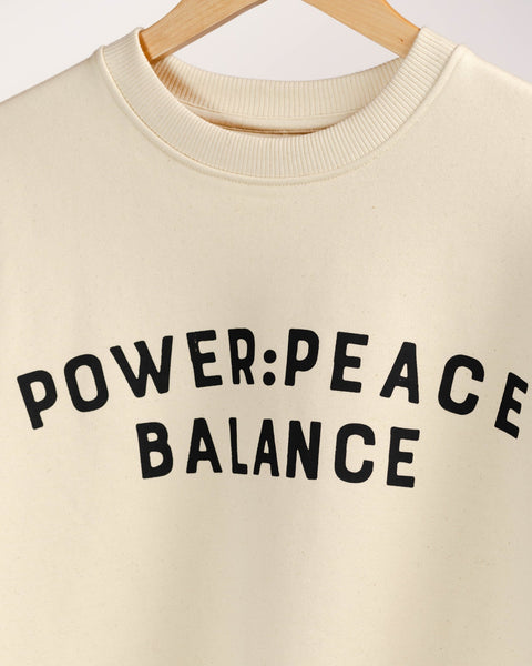 Power:Peace Balance Oversized Sweatshirt - OTTO HOUSESweatshirt
