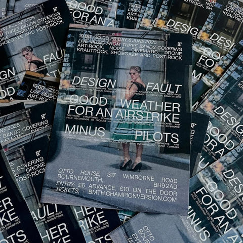 Live at Otto House: Design Fault, Good Weather for an Airstrike & Minus Pilots – June 6, 2025 - OTTO HOUSE